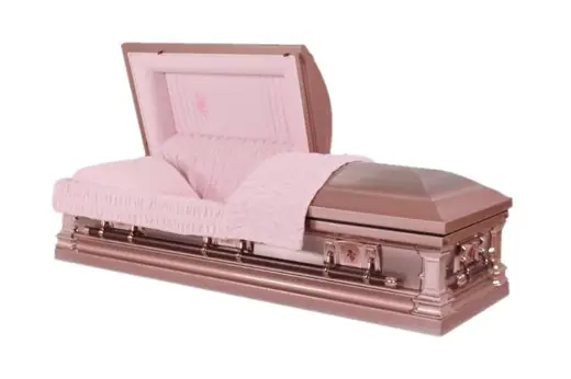 Metal Casket 18Gauge Stainless Steel in Natural Brushed Silver Finish MC05
