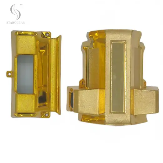 Coffin Corner 8# Gold Plated Plastic US Casket Style