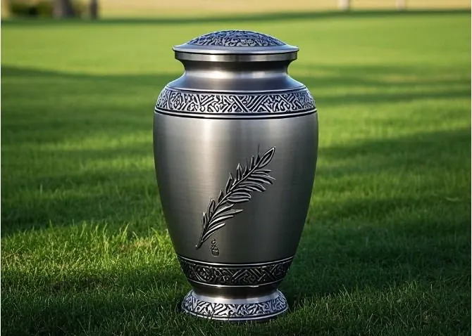 Aluminium Urn Customized Decorative Funeral Urns view 1