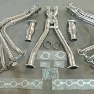 Exhaust Header Downpipe For Corvette 97-04 5.7 Long Tube 1-7/8″ X pipe