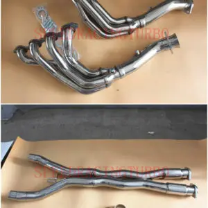 Exhaust Header + Exhaust Downpipe For Chevy 2014 2016 LT1/LT4 FULL Up Corvette Stingray C7