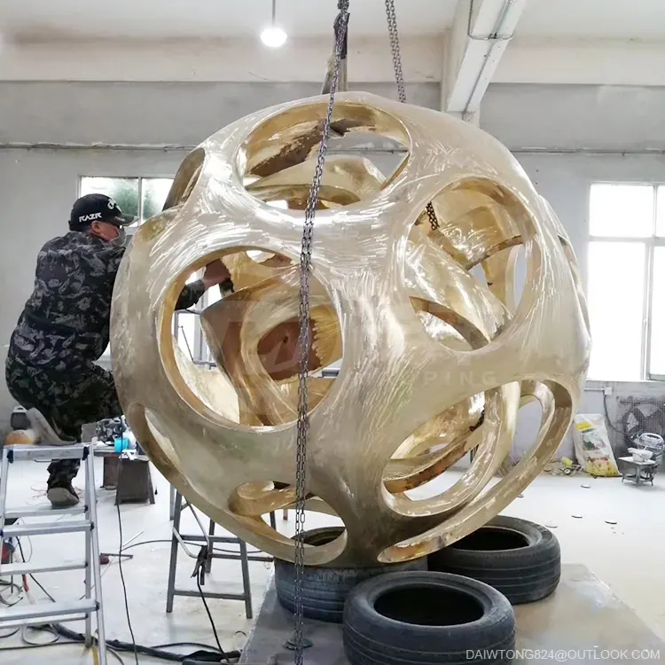 Metal Sphere Sculpture