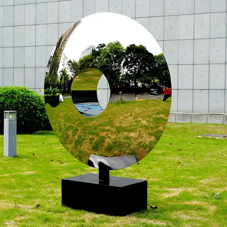 Stainless Steel Ring Sculpture for Public Art