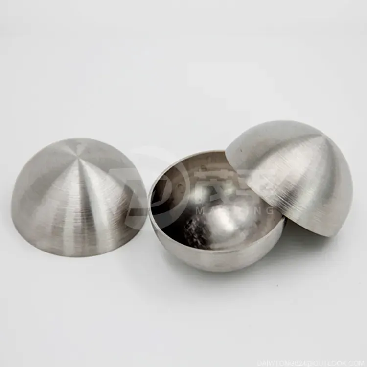 Gestanzte gebürstete Metallhalbkugel 5 Zoll