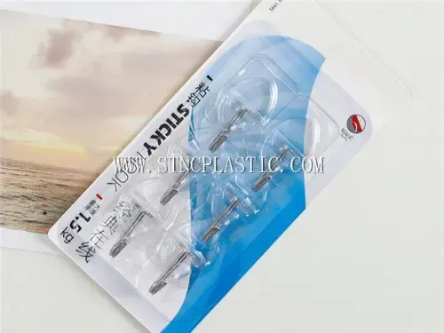 Acrylic Sticky Wall Hook Set 6 pcs NC033058