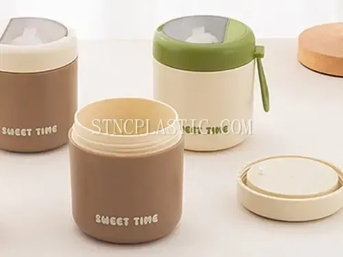 Round Soup Cup with Foldable Spoon 530ml NC035515