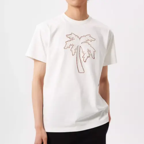 Heavy Weight T-shirts Men Hollow Embroidery G032
