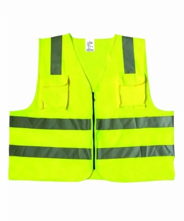 Warnweste aus Strickstoff
