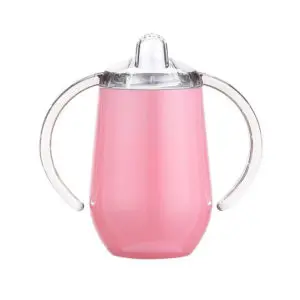 10 oz No-Spill Stainless Steel Insulated Sippy Cup for Toddler Baby