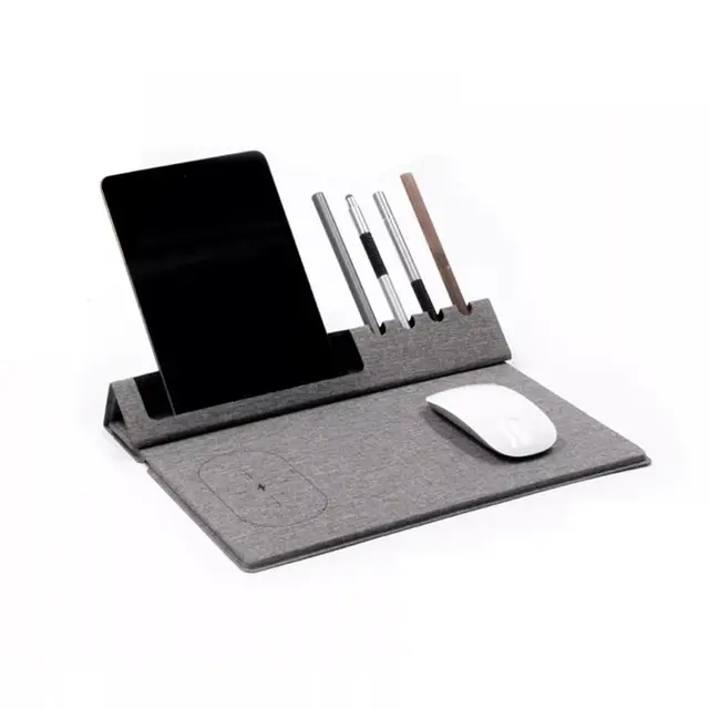 EVOPAD CHARGE 4-in-1 wireless charging office mouse pad in grey
