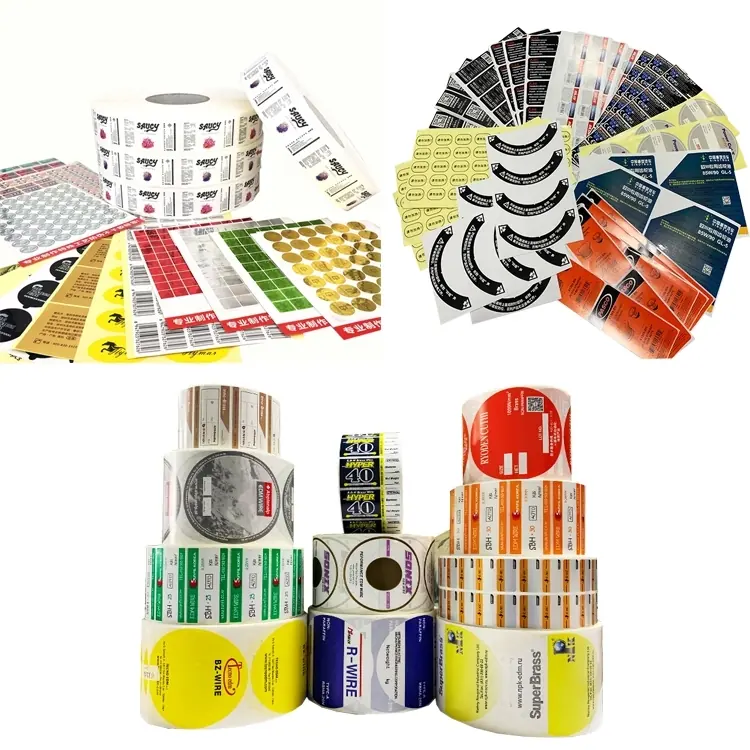 Printed self adhesive label rolls produced by Tigeriver