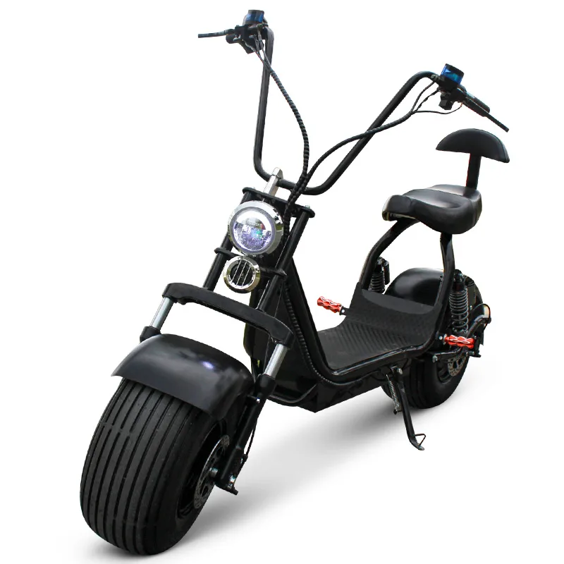 Klassischer, beliebter Citycoco-E-Scooter aus China, günstig, zwei Räder, Breitreifen, 1500W für Erwachsene