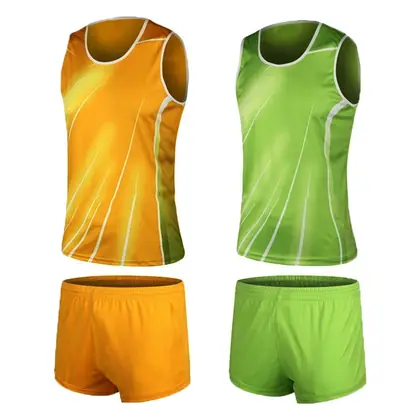 unisex running singlet suit for day or night use view 5