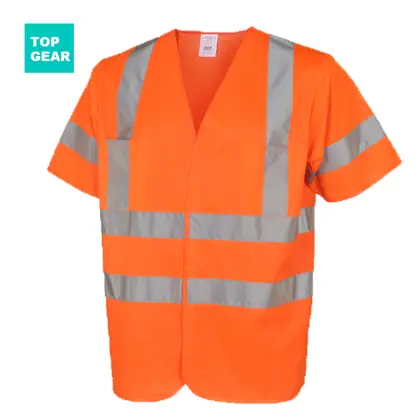 unisex safety vest with reflective tape