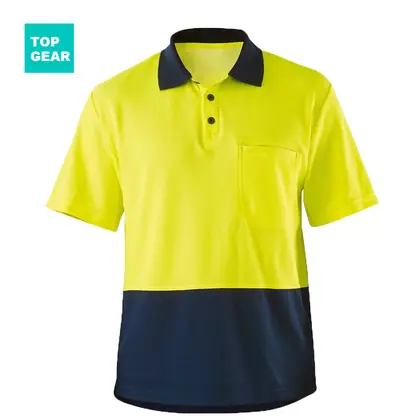 Men's cotton back short sleeve polo t-shirt