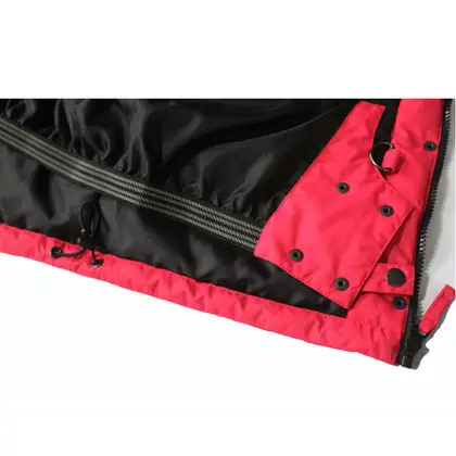 Chaqueta de esquí rosa unisex con capucha integrada, vista 4