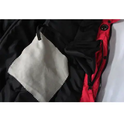 Chaqueta de esquí rosa unisex con capucha integrada, vista 5