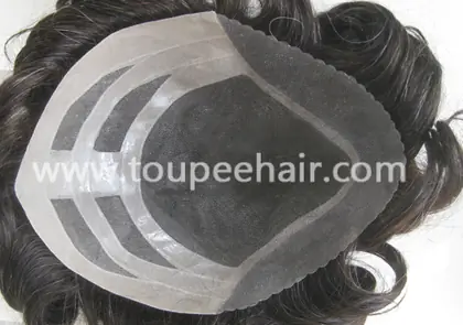 Haarersatz aus feinem Monofilament TH135