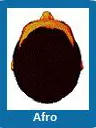 Afro hair style