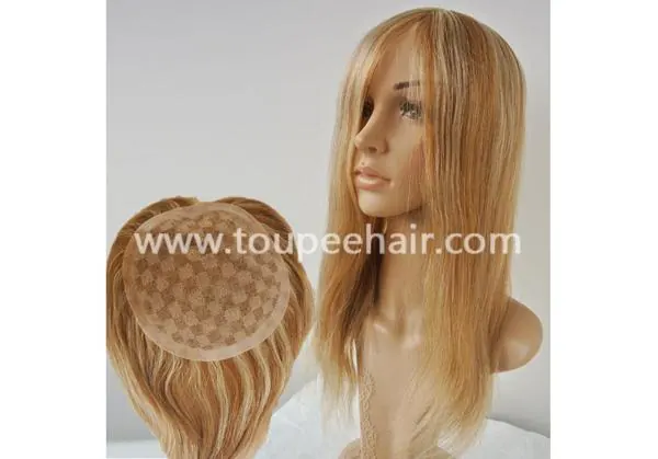 Women blonde color hair systems