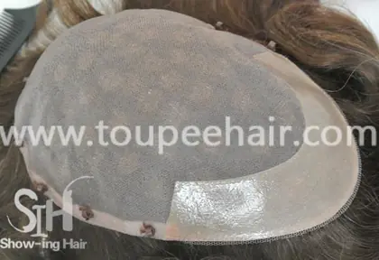 Micro ring men's toupee TH147