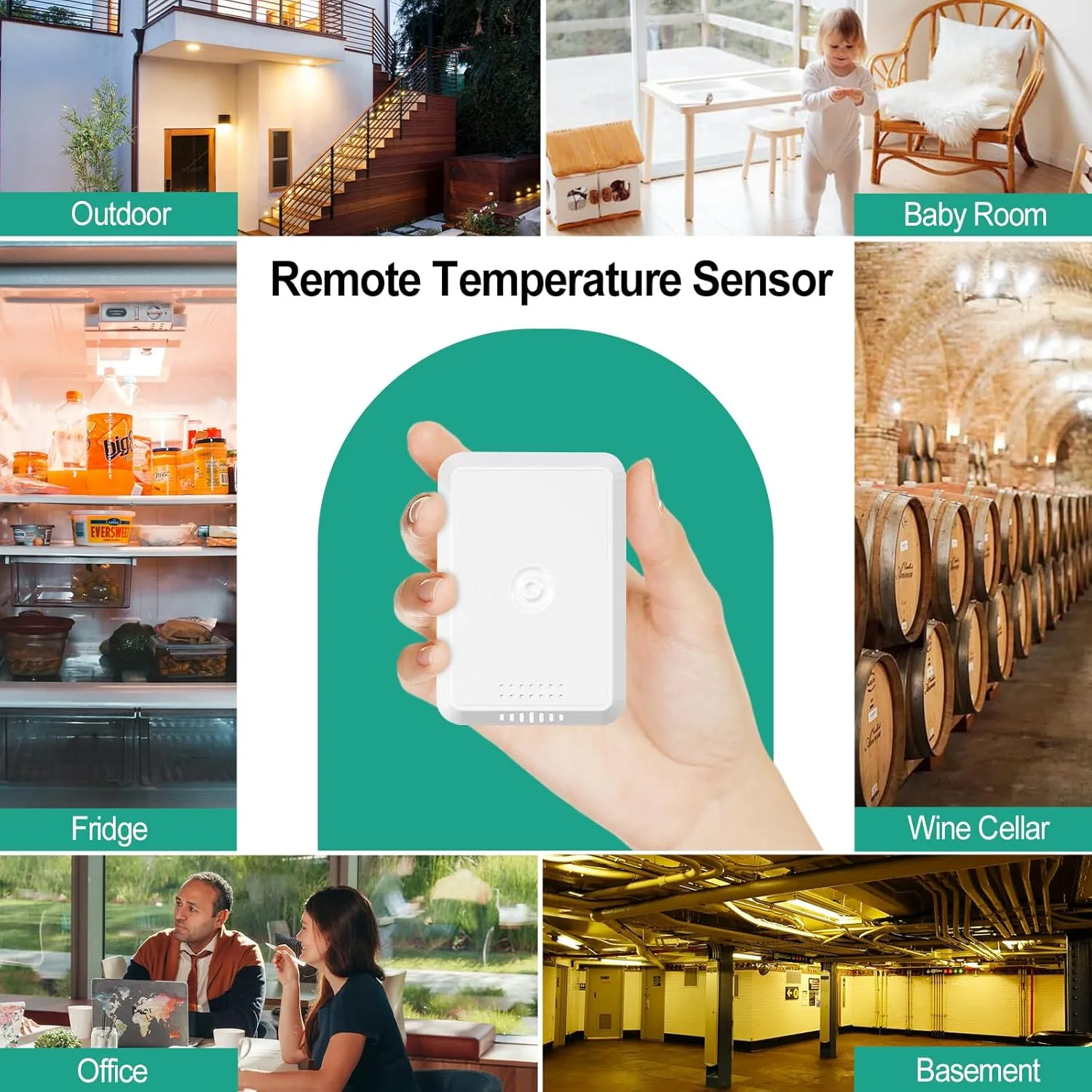 FT0420 sensor and console in a wall-mounted setup with visible battery compartment