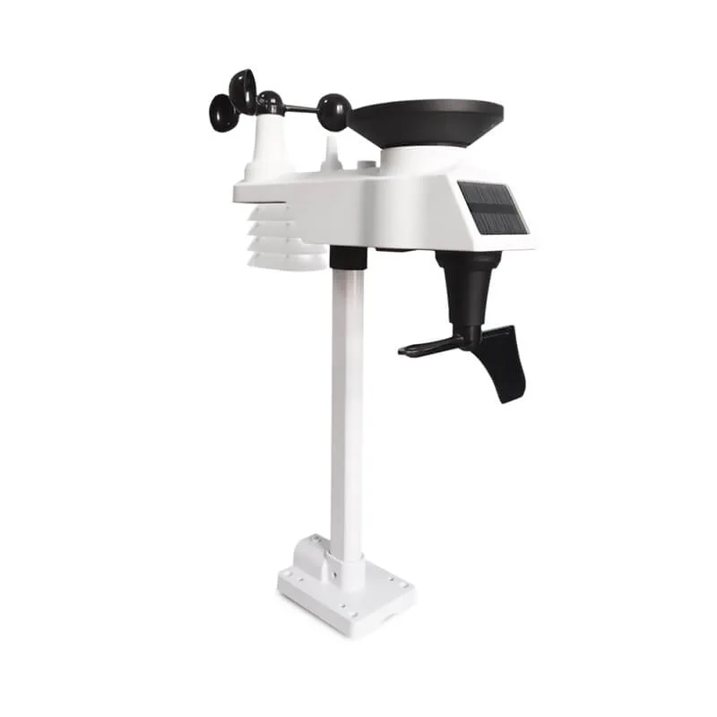 FT020T weather station sensor with integrated solar panel and rain collector