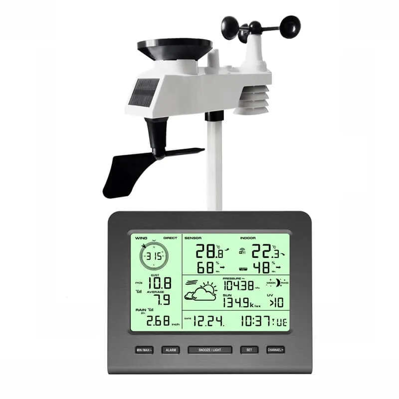 FT036B1 RF weather station with indoor console and integrated outdoor sensor