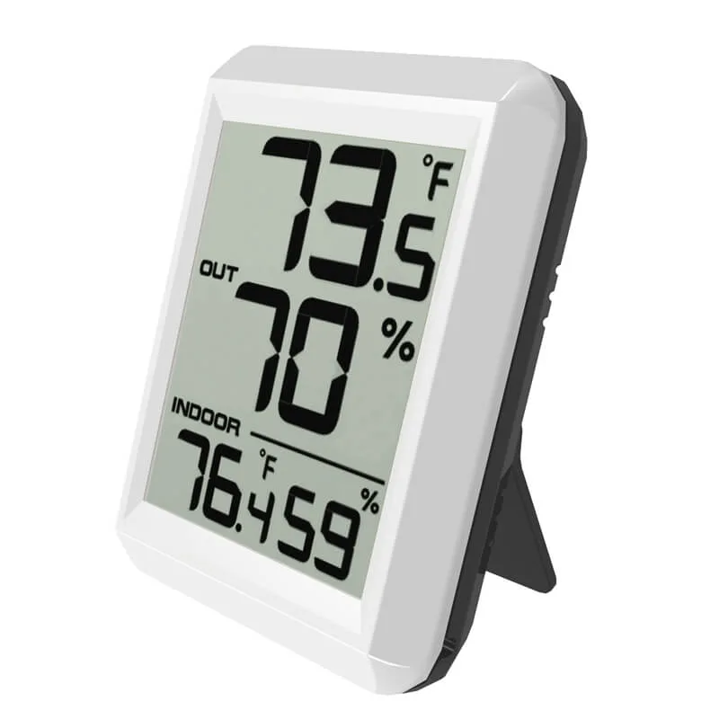 FT0423 system mounted on a wall with remote sensor outside a window