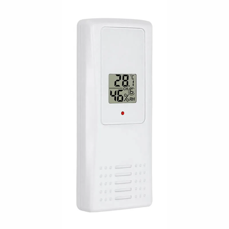 FT0855 weather station with multiple sensors mounted on a wall and mast