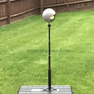 12.6Cm Half Mirror Half Grey Ball