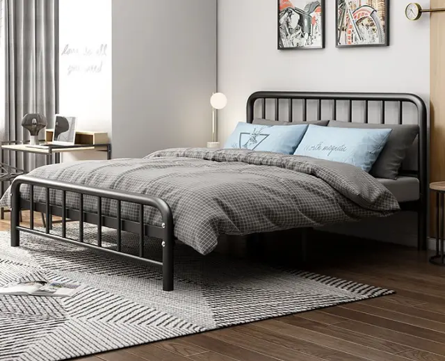 Bedroom Furniture Wholesale Customized Metal Bed Frame Adult Loft Bed School Home Hotel Ho