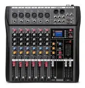 CT-60S Professional audio mixer 6 Channel with MP3 Player+Bluetooth U disk 48V Phantom Pow