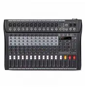 12 channel mixer Audio Interface Mixer USB Bluetooth Mixing Console 48V Phantom Power Soun