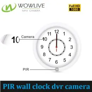 1080P 4200mah Battery Operated Wall Clock Hidden DVR Spy Camera DVR-1080PWC