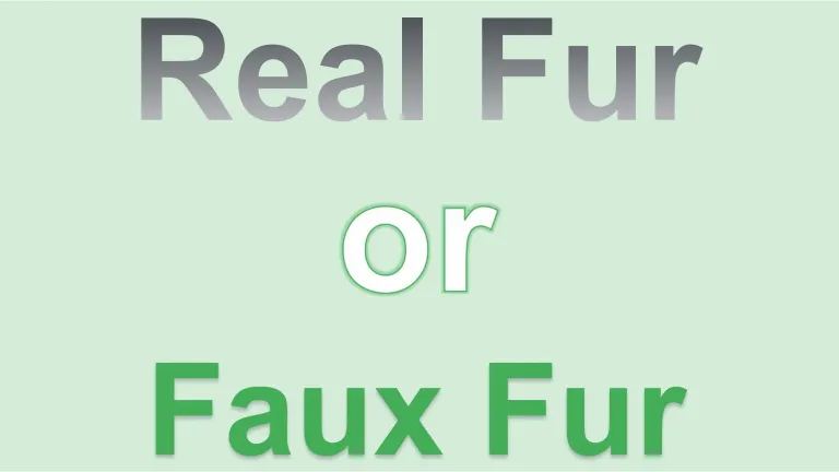 Faux fur vs animals
