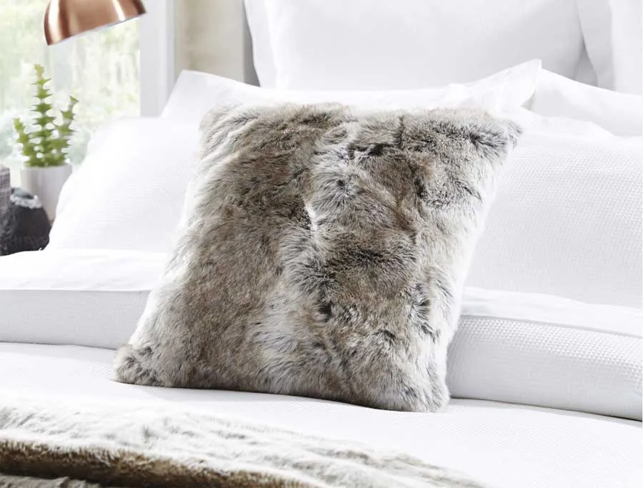 Ombre Faux Fur Cushion view