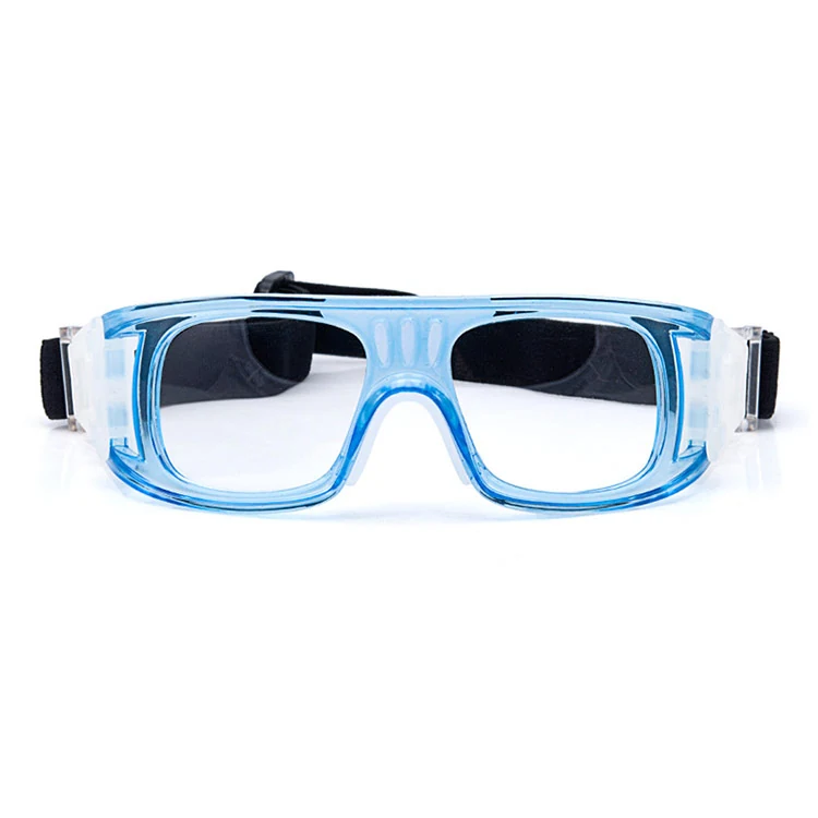 BK-L005 volleyball sports goggle with clear polycarbonate lens and black polycarbonate frame