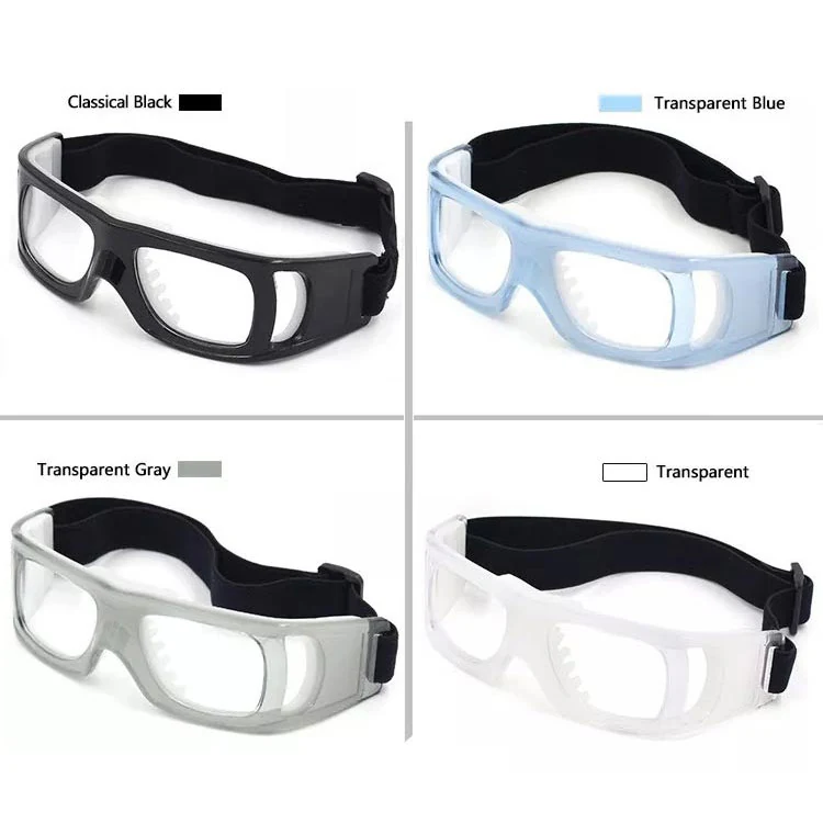 BK-L006 goggle with logo printing on the frame and strap, showing custom branding option