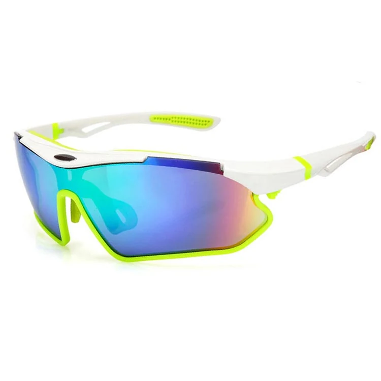 CL-J037 cycling glasses with clear polycarbonate lens and black TR90 frame