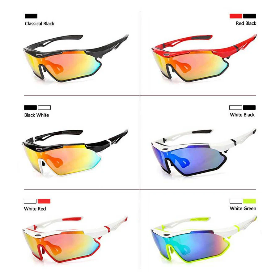 CL-J037 cycling glasses in a variety of colours and sizes