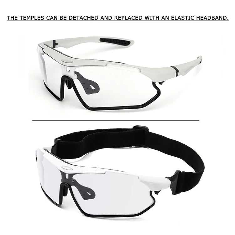 Side view of CL-J037P glasses highlighting the adjustable soft nose pad and rubber tip arms