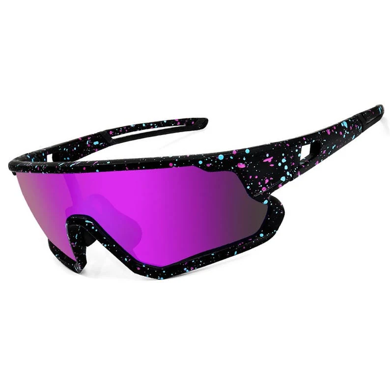 CL-J129 unisex outdoor sports sunglasses with TR90 frame and clear HD polycarbonate lens