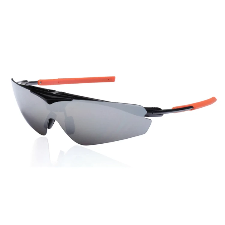 CL-Y831 aviator sport sunglasses with clear PC lens and black PC/TR90 frame