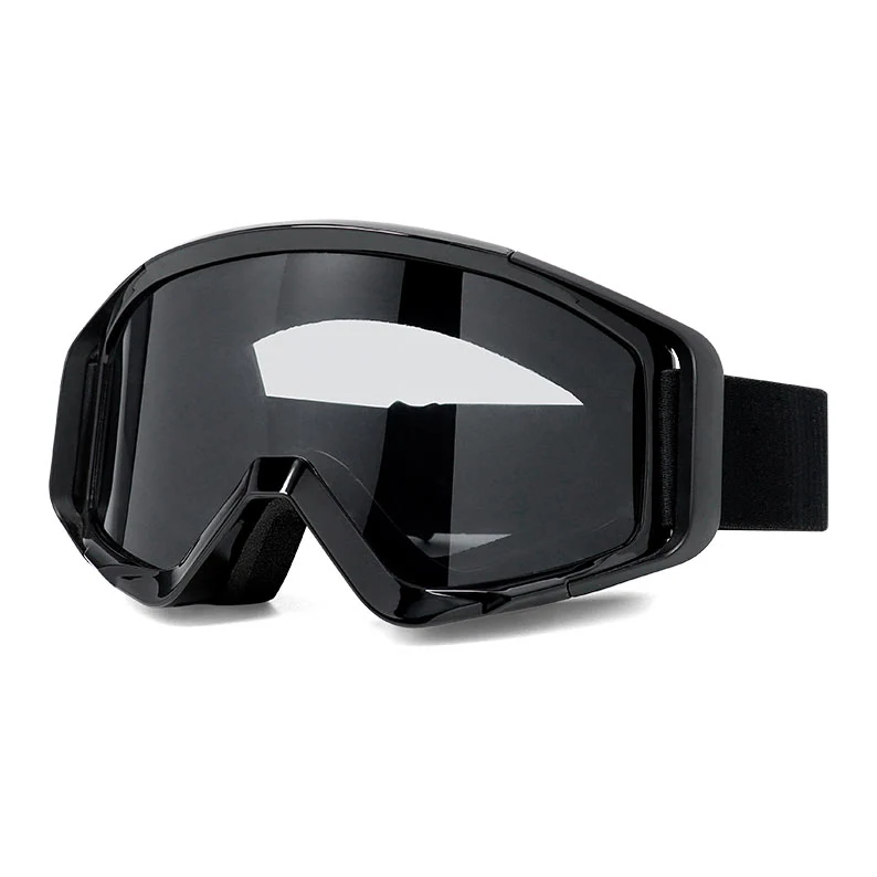 Side view of MT-J036 goggles highlighting the ventilated frame and triple-layer foam
