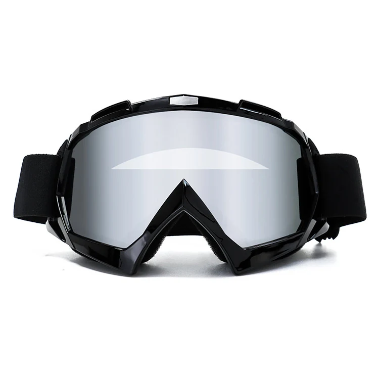 MT-Y634 goggle fitted under a motorcycle helmet, showing helmet compatibility