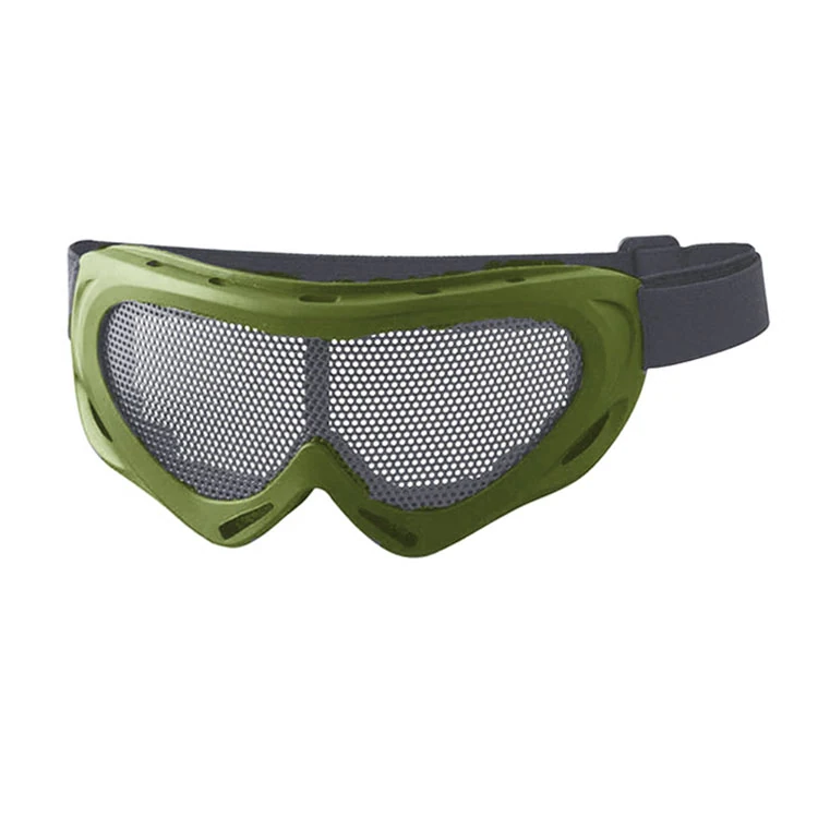 MT-Y651 goggle shown with mesh lens and HD polycarbonate lens side by side