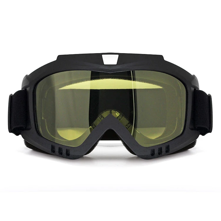 MT-Y655 motorcycle goggle with clear HD polycarbonate lens and black TPU frame