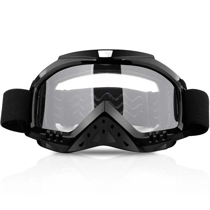 MT-Y655N motorcycle goggle with detachable nose guard and clear HD polycarbonate lens