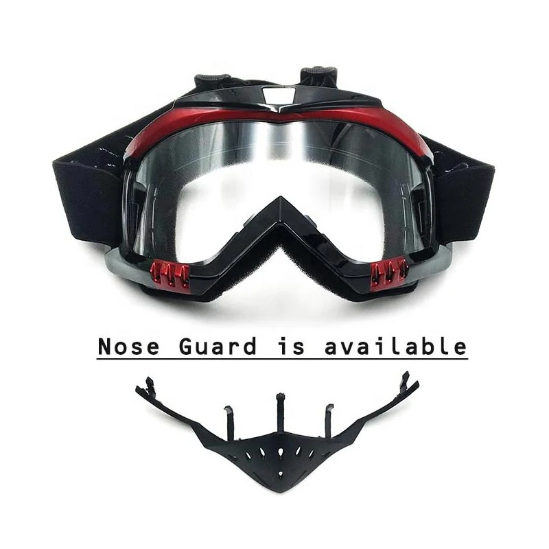 MT-Y655N goggle showing the detachable nose guard in the separated position